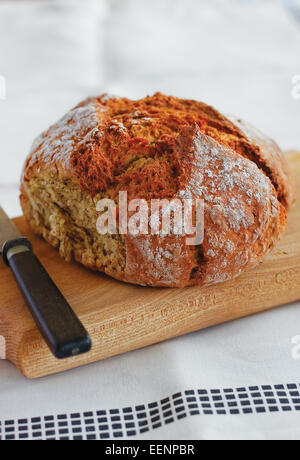Brown wheaten bread Stock Photo