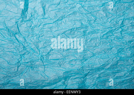 Blue crumpled paper texture Stock Photo - Alamy