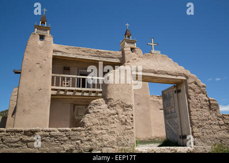 San Jose de Gracia Catholic Church (built in 1760), Las Trampas , New Mexico, USA Stock Photo