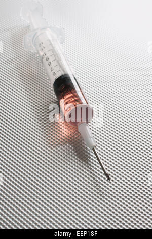 Ready Set Inject syringe ready for injection Stock Photo - Alamy