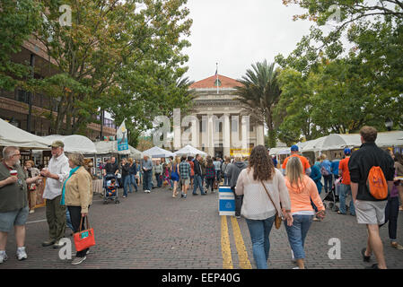 Downtown Art Festival is held annually in Gainesville Florida. Stock Photo