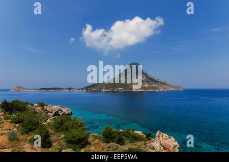 Telendos island dodecanese Greece Stock Photo