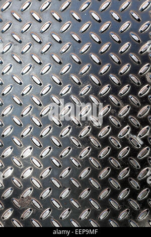 Dark Metal Diamond Plate Stock Photo