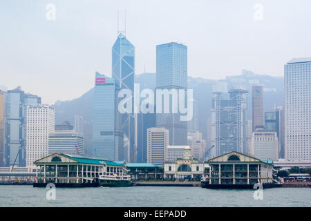 Central Ferry Piers, Hong Kong Stock Photo