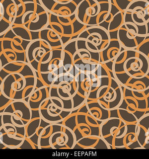spiral curls vector seamless tiling pattern Stock Photo - Alamy