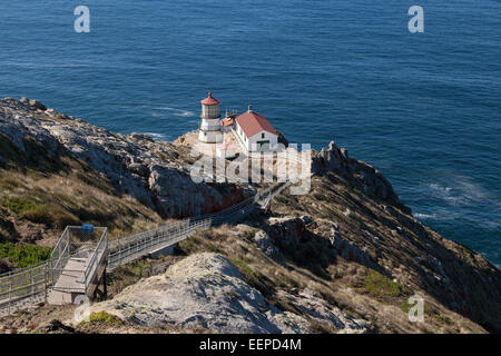 Point Reyes Lighthouse on Point Reyes National Seashore - Marin County, California, USA Stock Photo