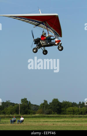 AIRBORNE WINDSPORTS model EDGE XT-912-L. A Weight-shift-control experimental aircraft with ROTAX model 912UL engine. Trike confi Stock Photo