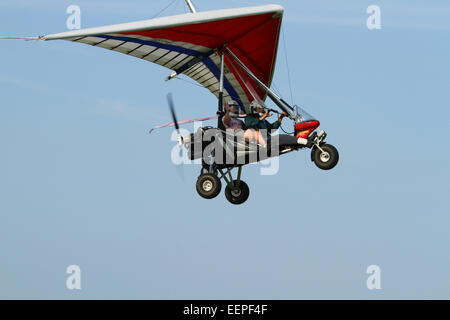 AIRBORNE WINDSPORTS model EDGE XT-912-L. A Weight-shift-control experimental aircraft with ROTAX model 912UL engine. Trike confi Stock Photo