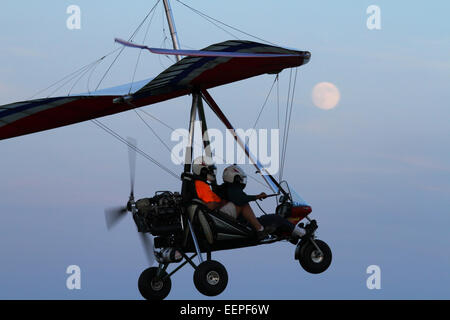 AIRBORNE WINDSPORTS model EDGE XT-912-L. A Weight-shift-control experimental aircraft with ROTAX model 912UL engine. Trike confi Stock Photo