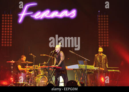 Ferras performs on stage during Katy Perry Prismatic World Tour at the Air Canada Centre.  Featuring: Ferras Where: Toronto, Canada When: 19 Jul 2014 Stock Photo