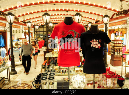 Las Vegas, USA. 15th Feb, 2015. Souvenirs celebrating Chinese Spring Festival are seen at a hotel shop in Las Vegas, the United States, Feb. 15, 2015. The Chinese Spring Festival falls on Feb. 19 this year. © Zhang Chaoqun/Xinhua/Alamy Live News Stock Photo