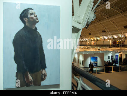 London, UK. 20th Jan, 2015. London Art Fair opened today, at the Islington Business Design Centre. Over view of the London Art Fair 2014 Credit:  Martyn Goddard/Alamy Live News Stock Photo