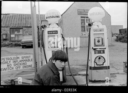 Voe shop and petrol station,Shetland. Stock Photo