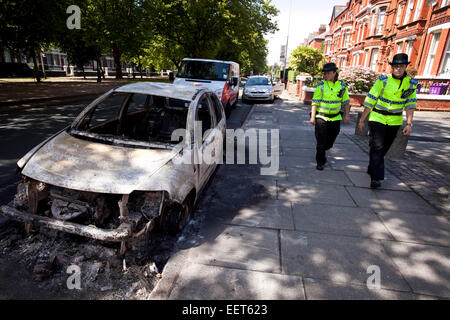 Toxteth , Liverpool , Aftermath of riots feature. Princess Road . Stock Photo