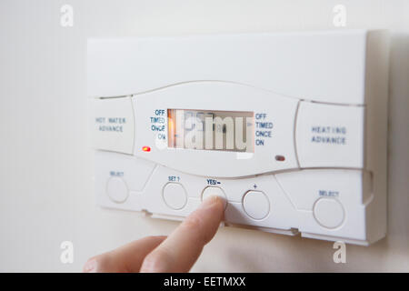 central heating timer Stock Photo - Alamy