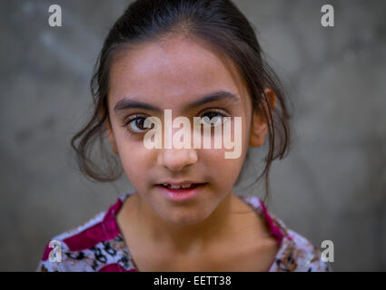 Young Syrian Refugee Girl, Koya, Kurdistan, Iraq Stock Photo