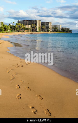 Kaanapali Beach on Maui Stock Photo