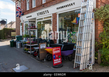 Local ironmongery and hardware store Stock Photo