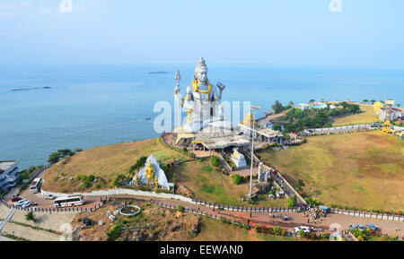 Murudeshwar Temple and Murudeshwar Tallest Shiva Statue India Stock Photo