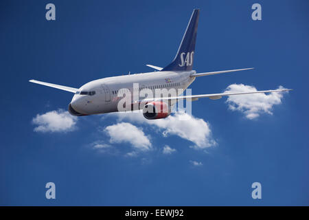 LN-RRR SAS Scandinavian Airlines Boeing 737-683 in flight Stock Photo