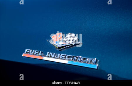 Classic Chevrolet Chevy Fuel Injection Emblem Stock Photo