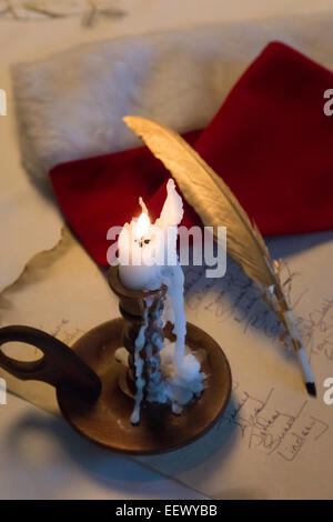 Still Life of Santa Claus' Desk Stock Photo