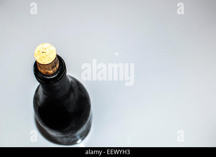 Old bottle on white background Stock Photo