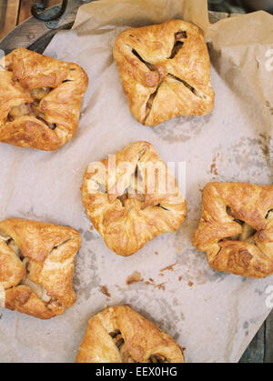 Apple orchard. Food on a table. Stock Photo