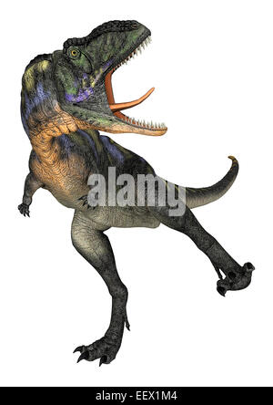 Lambeosaurus dinosaur running - 3D render Stock Photo - Alamy