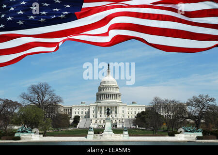 United States Capitol Rotunda. Senate and Representatives government home in Washington D.C. Stock Photo