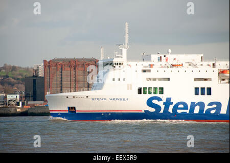 Stena Line Mersey Ship Belfast Birkenhead Ireland Stock Photo - Alamy