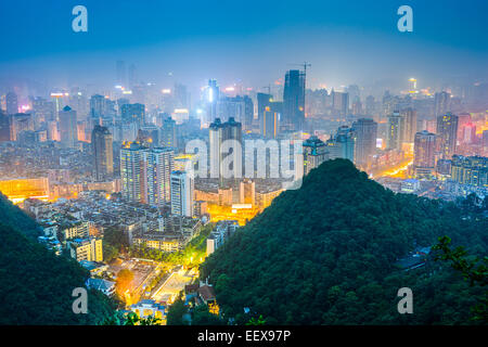 Guiyang, Guizhou, China downtown city skyline. Stock Photo