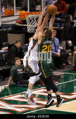 Milwaukee Bucks' Ersan Ilyasova (7) blocks a shot by Boston Celtics ...