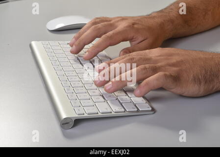Typing fingers Stock Photo
