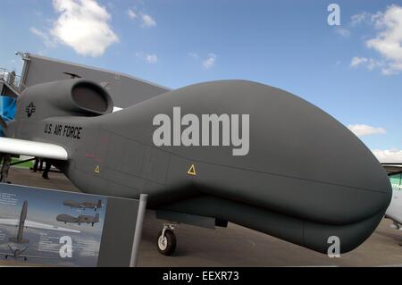 unmanned Aerial Vehicles (UAV), 'drone' Grumman RQ - 4B 'Global Hawk' Stock Photo