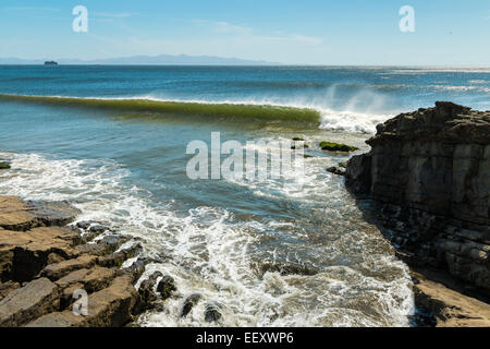 Wave at world-class Playa El Coco beach south of San Juan del Sur; Playa El Coco, San Juan del Sur, Rivas Province, Nicaragua Stock Photo