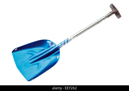 Black Diamond Transfer 3 snow shovel with collapsible handle shaft and aluminium blade isolated on a white background Stock Photo