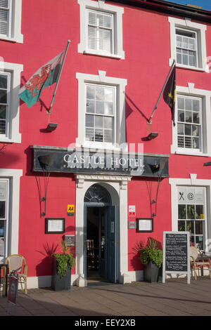 Castle Hotel Aberaeron Ceredigion Wales Stock Photo