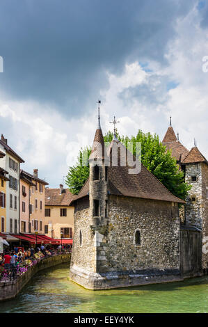 Annecy, France - The Palais de l'Isle palace in the old town Stock Photo