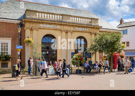 Market hall in Sidmouth, East Devon, England, UK in summer Stock Photo