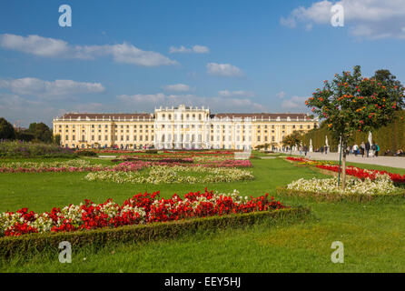 Exterior of Schonbrunn Palace in Vienna, Austria Stock Photo