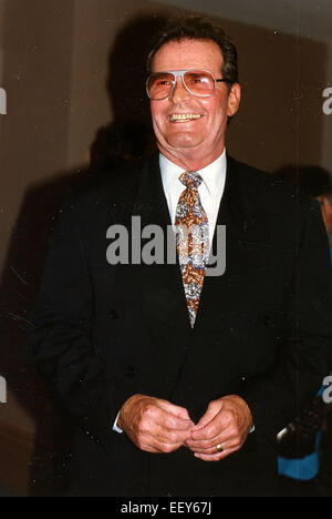 James Garner meets fans in 1991  Featuring: James Garner Where: Las Vegas, Nevada, United States When: 21 Jul 1991 Stock Photo