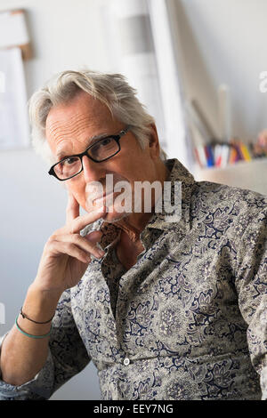 Portrait of senior man Stock Photo