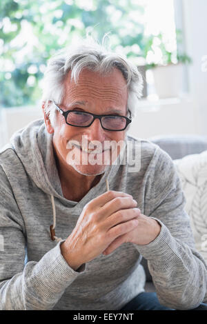 Portrait of smiling senior man Stock Photo