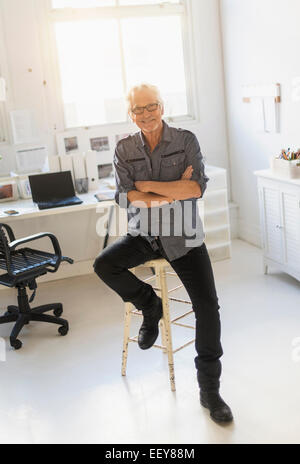 Small business owner in his office Stock Photo