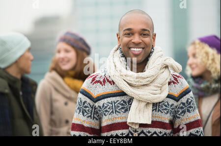 Portrait of laughing man Stock Photo