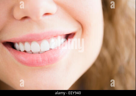 Close-up of woman's lips Stock Photo