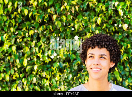 Portrait of smiling young man Stock Photo