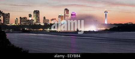 Canada, Ontario, Niagara Falls and Toronto skyline in background Stock Photo