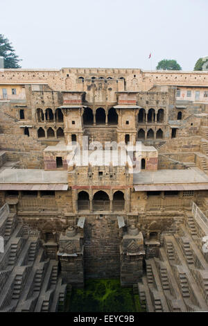 India, Rajasthan, Abhneri, Chand Baori water tank Stock Photo